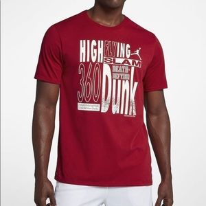 NEW Nike Air Jordan Dry Graphic 3 T-Shirt Men’s Size Small Red Athletic